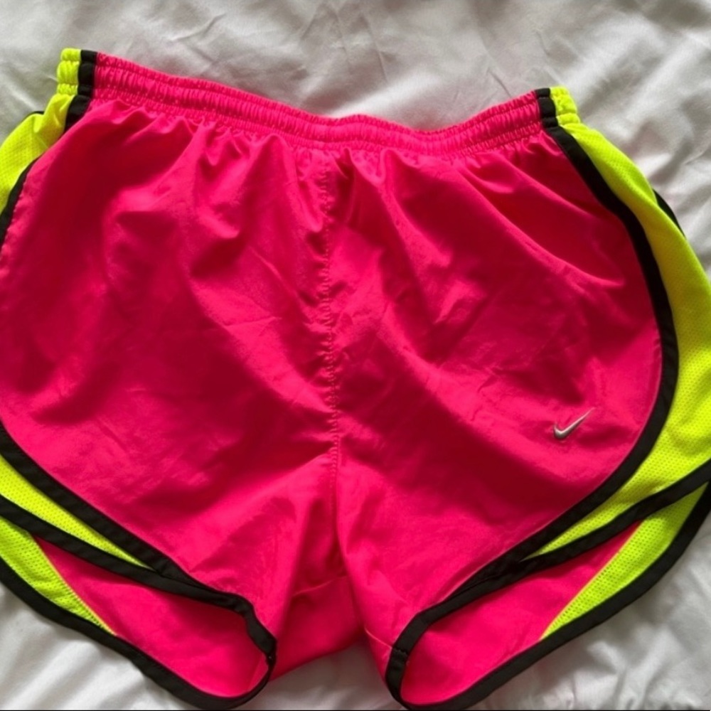 Nike pink dri fit shorts